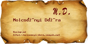 Molcsányi Dóra névjegykártya